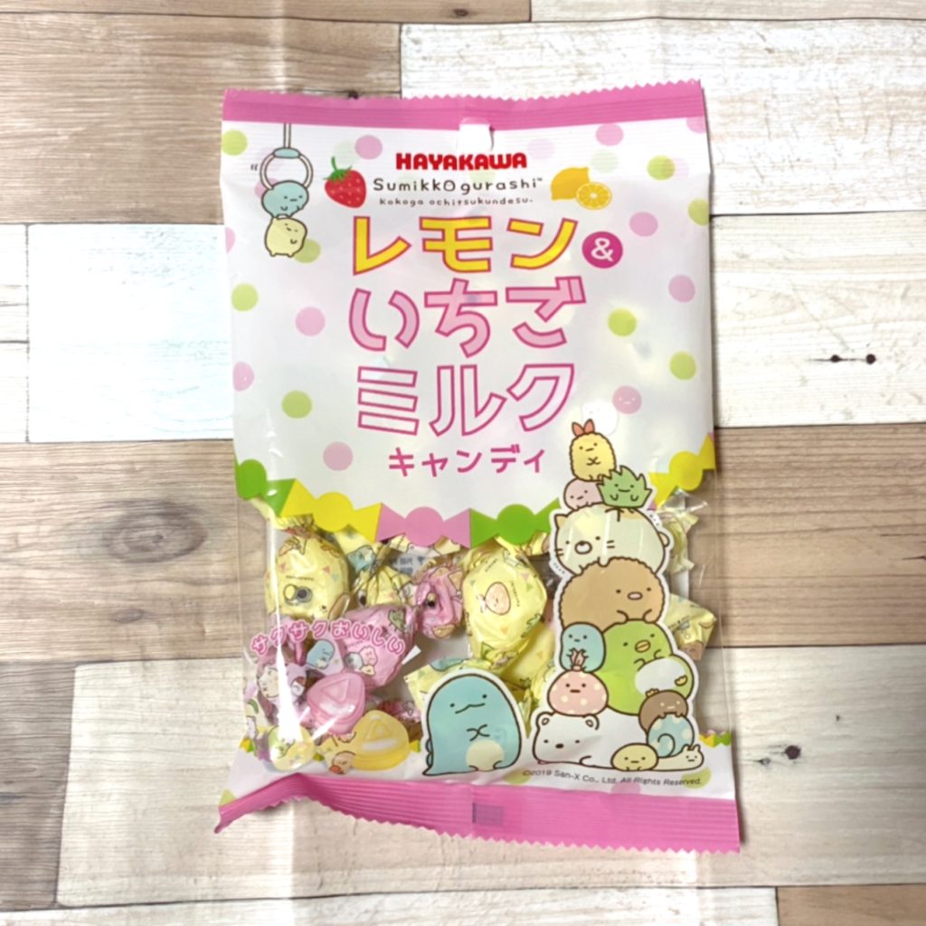 すみっコぐらし　早川製菓　レモン＆いちご　ミルクキャンディ　ダイソー